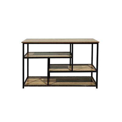 Q.TA' 1 INDUSTRIAL MOBILE BASSO METAL/QUERCIA 140X35X80 CM