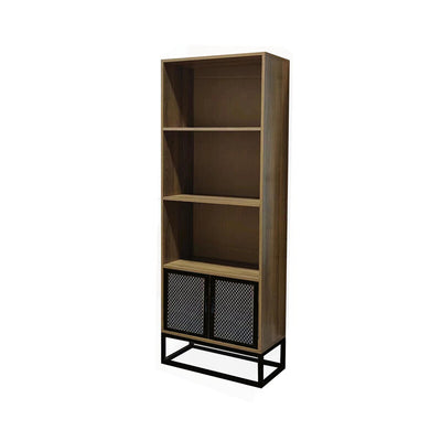 Q.TA' 1 INDUSTRIAL LIBRERIA METAL/QUERCIA 60X30X180 CM