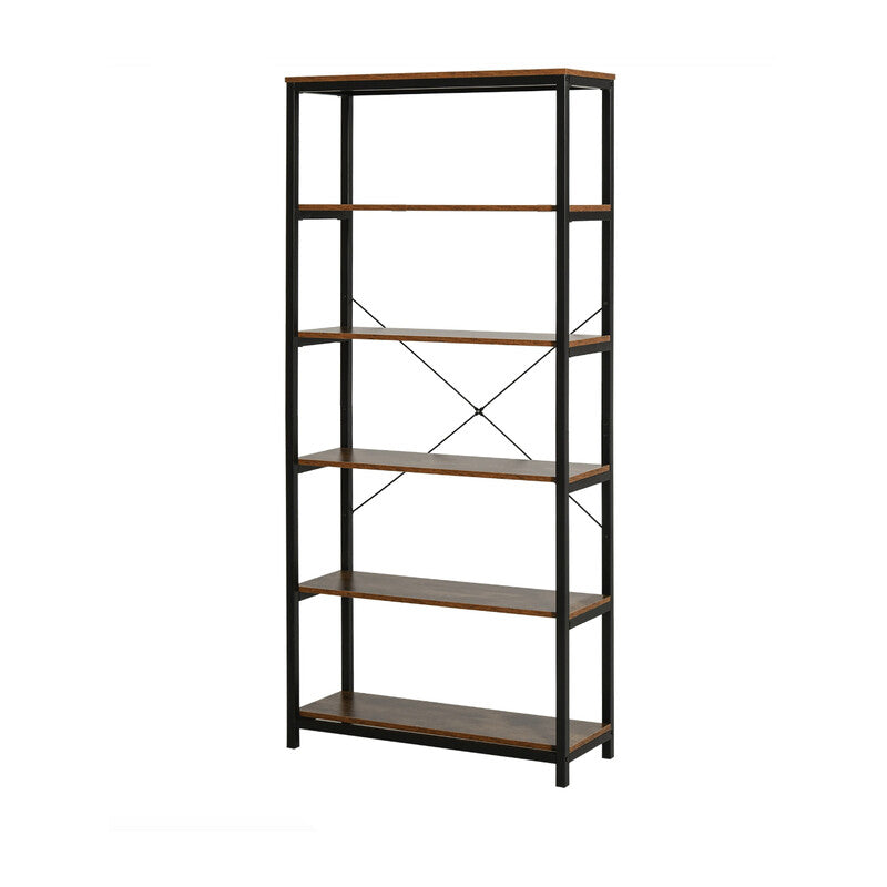 Q.TA' 1 INDUSTRIAL LIBRERIA METAL/QUERCIA 80X30X180 CM