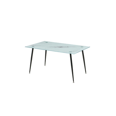 Q.TA' 1 TAVOLO MIRROR 150X90X75 VETRO MARMO 290 LUCIDO
