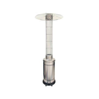 Q.TA' 1 STUFA AEREA PATIO CILINDRICA TEPORUS 10,5KW INOX