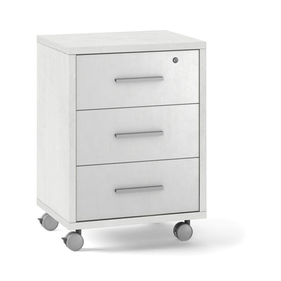 Q.TA' 1 UFFICIO DOUBLE CASSETTIERA 3C 71X51 CM OSSIDO