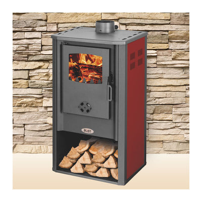 Q.TA' 1 STUFA LEGNA 7,2 KW ATENE ROSSO