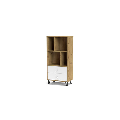 Q.TA' 1 MOBILE BOLLO 2C BO7 CM 63X40X135 ROV.ARTISAN/BIANC