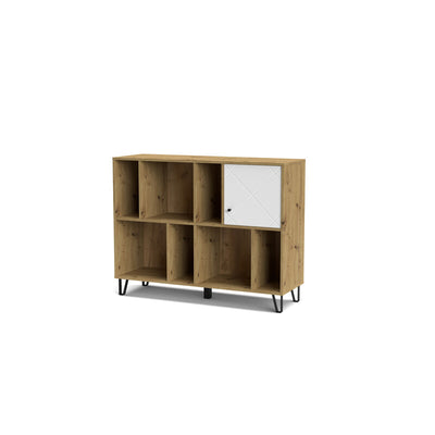 Q.TA' 1 MOBILE BOLLO BO9 CM 123X40X95 ROV.ARTISAN/BIANC