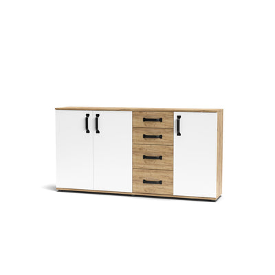 Q.TA' 1 MOBILE MOSSO 3A+4C O5 CM 160X32X83 ROVERE GOLD/BIA