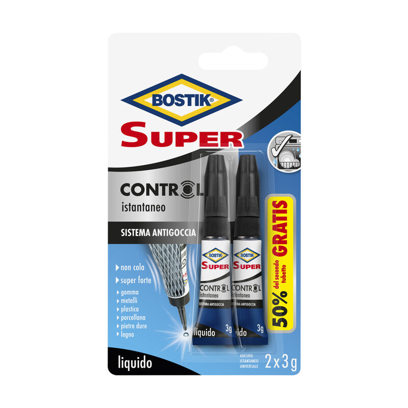 Q.TA' 24 BOSTIK SUPER CONTROL ISTANTANEO ADESIVO 2X3 G BLISTER