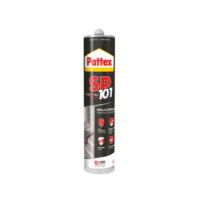 Q.TA' 1 PATTEX SILICONE SP101 NERO 280 ML CARTUC.