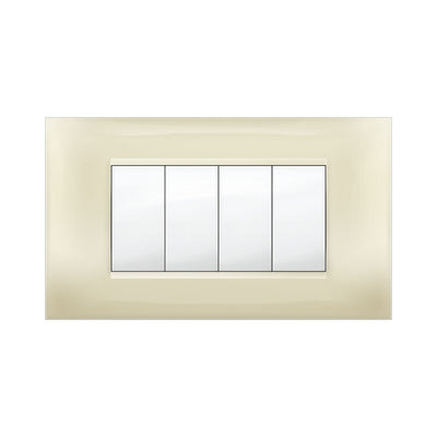 Q.TA' 1 PLACCA MIVIDA PLANA AVORIO 4P