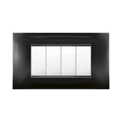 Q.TA' 1 PLACCA MIVIDA PLANA NERO 4P