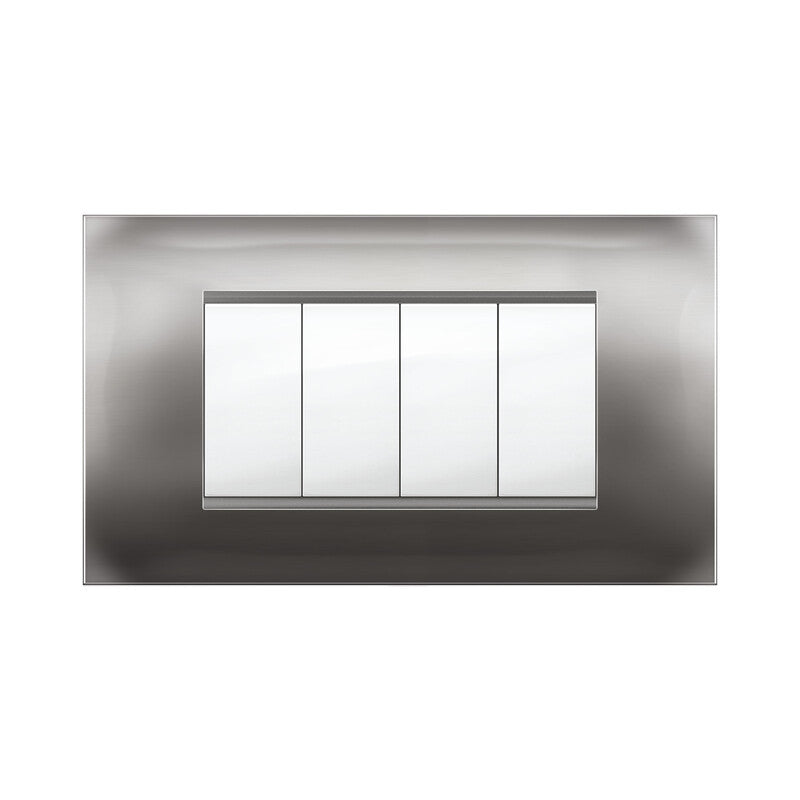 Q.TA' 1 PLACCA MIVIDA PLANA ALLUMINIO NOTTE 4P