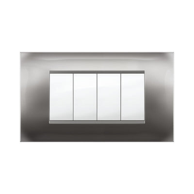 Q.TA' 1 PLACCA MIVIDA PLANA ALLUMINIO NOTTE 4P