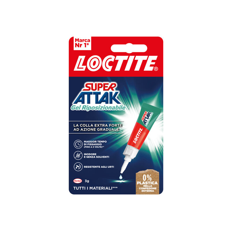 Q.TA' 24 ADESIVO SUPER ATTAK GEL RIPOSIZIONABILE 3 G