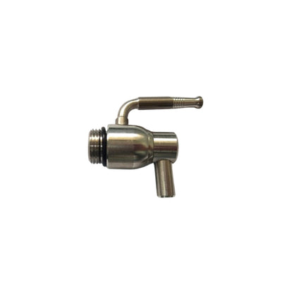 Q.TA' 6 RUBINETTO P/FUSTO OLIO ANTIGOCCIA INOX 1/2 S/GHIERA