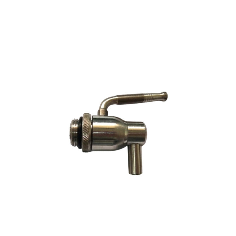 Q.TA' 6 RUBINETTO P/FUSTO OLIO ANTIGOCCIA INOX 1/2 C/GHIERA