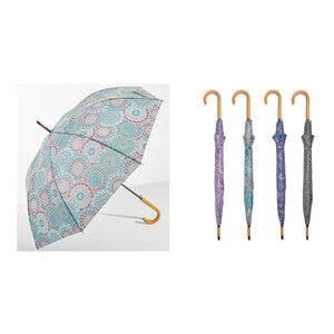 Q.TA' 12 OMBRELLO AUTOMATICO LUNGO DONNA 7309 FANTASIE ASS