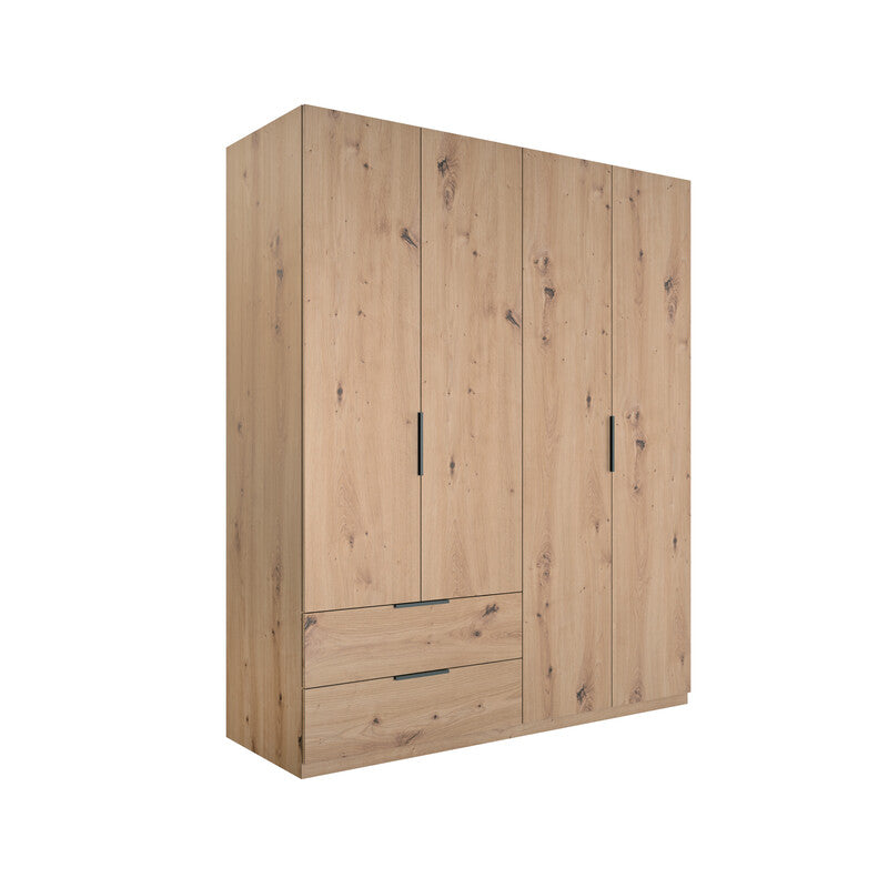 Q.TA' 1 ARMADIO 4A+2C CM.162X58X200H ROVERE ARTISAN