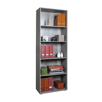 Q.TA' 1 LIBRERIA 4 RIPIANI CM. 69X35X200H CEMENTO
