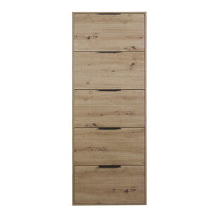 Q.TA' 1 SCARPIERA 5 RIBALTE SLIM 65X15XH174CM ROVERE A.