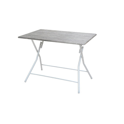 Q.TA' 1 TAVOLO PIEGHEVOLE BINGO 120X80XH75CM CEMENTO