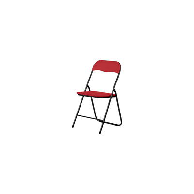 Q.TA' 6 SEDIA PIEGHEVOLE POLO NERO/ROSSO