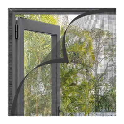Q.TA' 1 C ZANZARIERA KIT STRAPPO FINESTRA 150X180 NERO