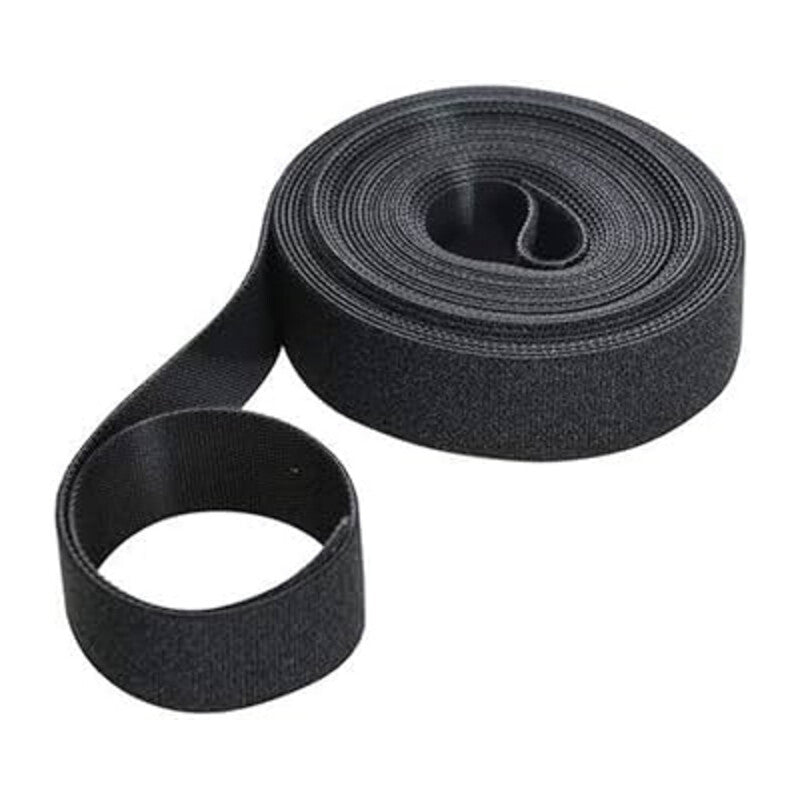 Q.TA' 1 C NASTRO VELCRO STRAPPO CM 1X6.5M NERO