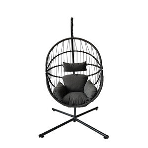 Q.TA' 1 C POLTRONA SOSPESA AURA ACCIAIO POLYRAT 108X192CM