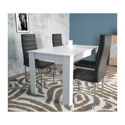 Q.TA' 1 TAVOLO ALLUNGABILE 140/180X80XH75CM BIANCO LUC