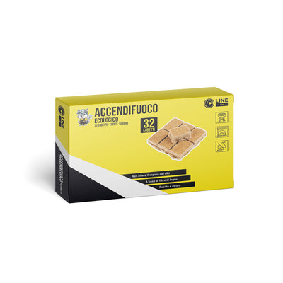 Q.TA' 34 C ACCENDIFUOCO 32 CUBETTI ECOLOGICO 140 G