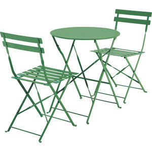 Q.TA' 1 C SET BISTROT MARSIGLIA TAVOLO E 2 SEDIE VERDE