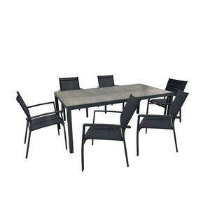 Q.TA' 1 C SET CASSIS TAVOLO ALLUNGABILE E 6 SEDIE