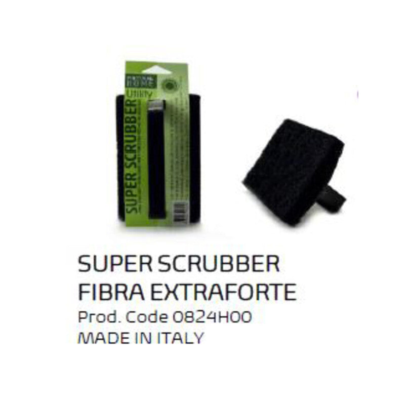 Q.TA' 12 SPAZZOLA ABRASIVA SUPER SCRUBBER FIBRA EXTRAFORTE
