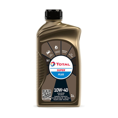 Q.TA' 12 OLIO LUBRIFICANTE TOTAL SUPER PLUS 10W40 1 L