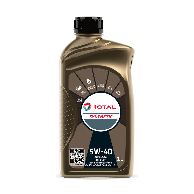 Q.TA' 12 OLIO LUBRIFICANTE TOTAL SYNTHETIC 5W40 1 L