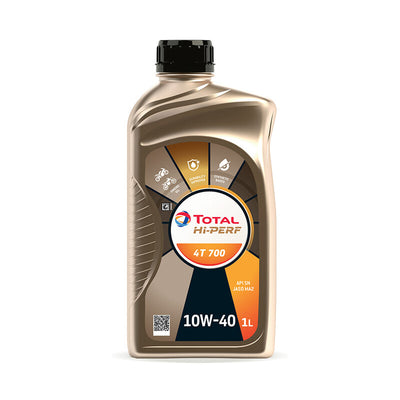 Q.TA' 12 OLIO LUBRIFICANTE TOTAL HI-PERF 4T 700 10W40 1 L