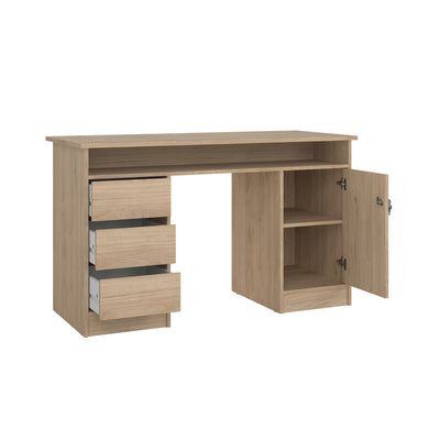 Q.TA' 1 KIT SCRIVIANIA FUCTION PLUS 126X55X75 QUERCIA