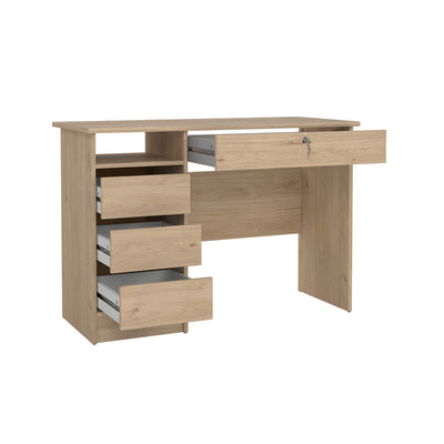 Q.TA' 1 KIT SCRIVIANIA FUCTION PLUS 109X48X75 QUERCIA