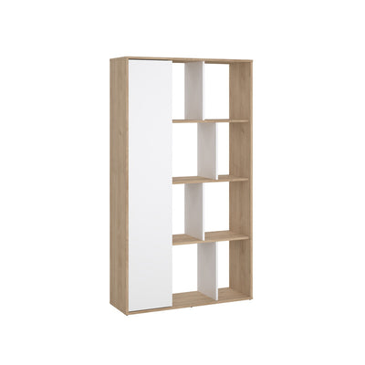 Q.TA' 1 KIT LIBRERIA MAZE 89X30X157 QUERCIA/BIANCO L.