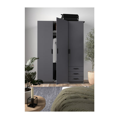 Q.TA' 1 KIT ARMADIO SPRINT 3A+3C 147X50X200 GRIGIO