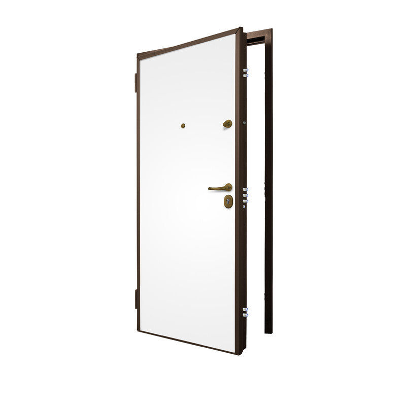 Q.TA' 1 C PORTA BLINDATA C/CONTROT CL.3 BIANCO 90X210 DX