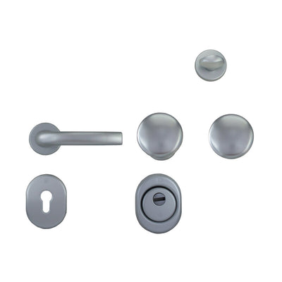 Q.TA' 1 C KIT ACCESSORI INOX P/PORTA BLINDATA CIL EUROP