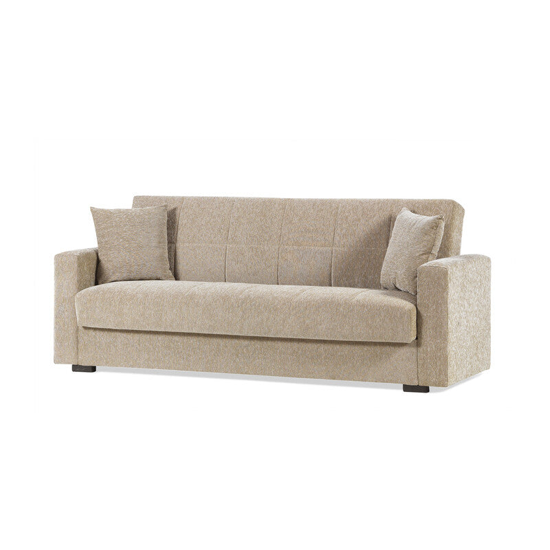 Q.TA' 1 DIVANO PRONTO LETTO NORA 3P LUMOS BEIGE