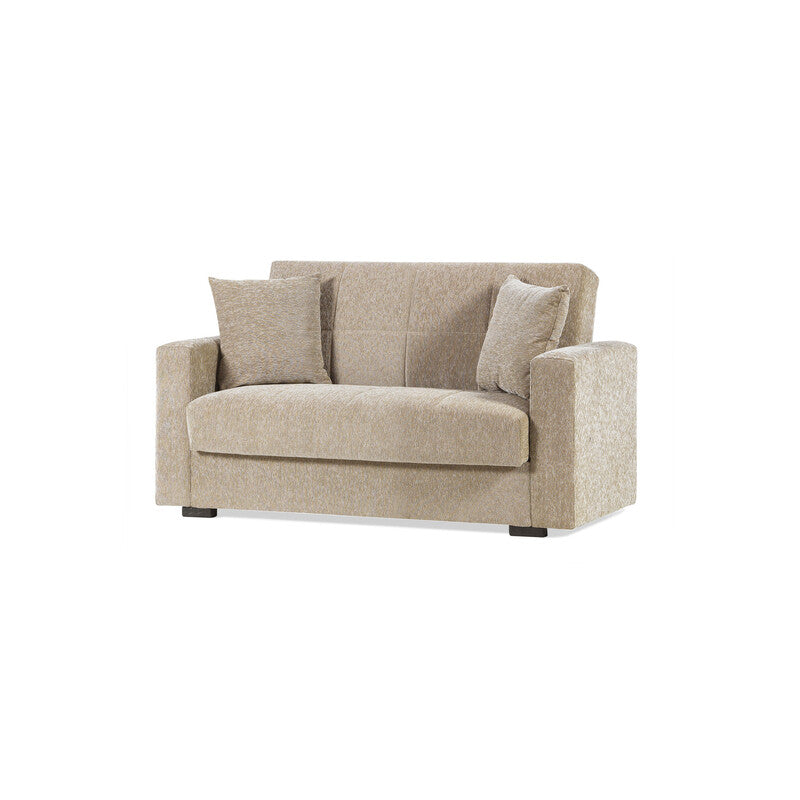 Q.TA' 1 DIVANO 2 POSTI C/CASSETTONE NORA LUMOS BEIGE