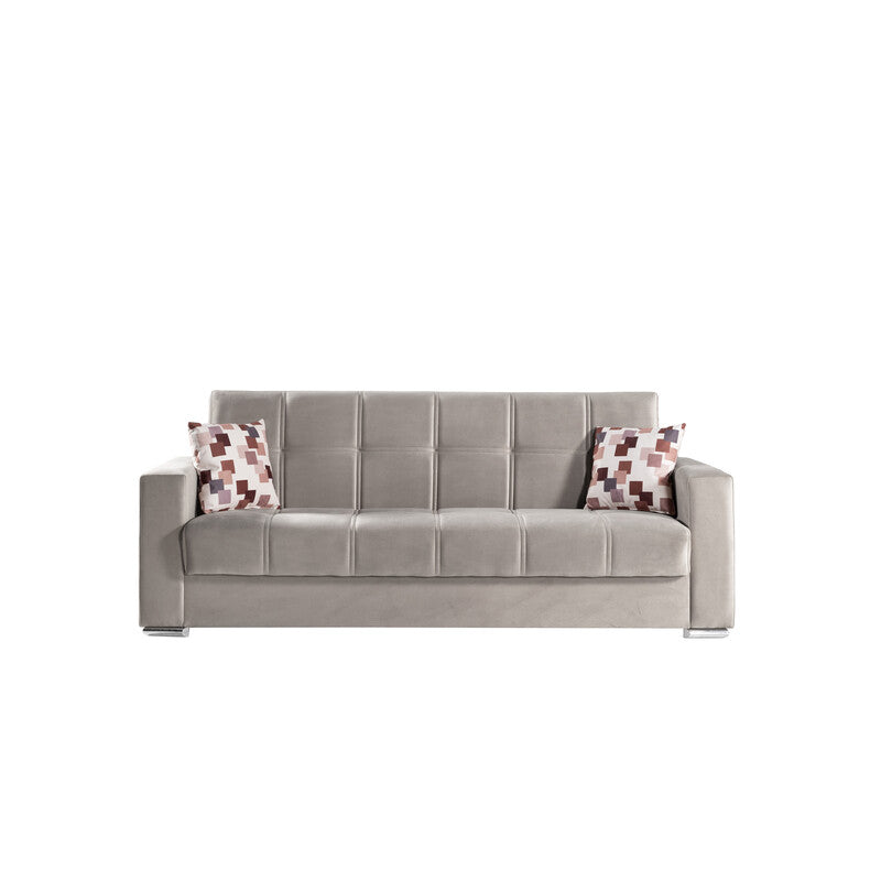 Q.TA' 1 DIVANO PRONTO LETTO ALBA 3P ENTEL ECRU