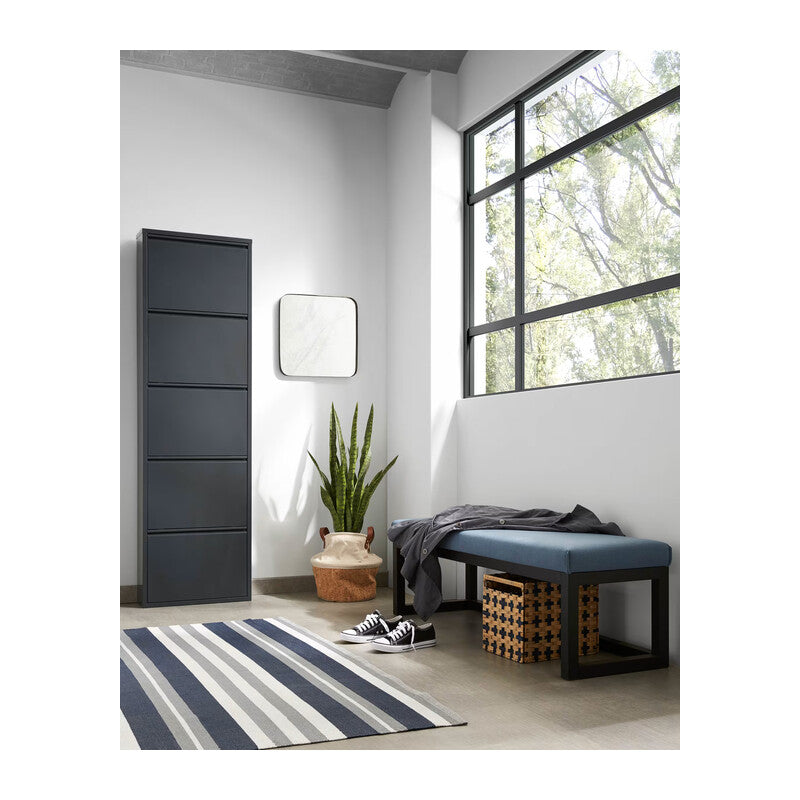 Q.TA' 1 SCARPIERA 5A METALLO 50X15X172CM NERO