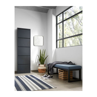 Q.TA' 1 SCARPIERA 5A METALLO 50X15X172CM NERO