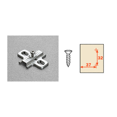 Q.TA' 50 SALICE BASETTA FISSA P/CERNIERE B2V3H09 H 0