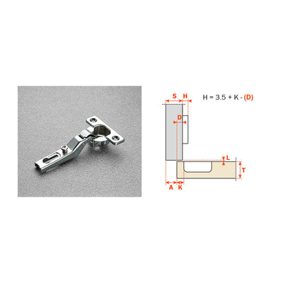 Q.TA' 25 SALICE CERNIERA MINI C6A7L99 COLLO ALTO 18 94 GRADI