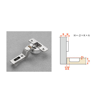 Q.TA' 25 SALICE CERNIERA AMMORTIZ C7A6PE9 COLLO 18 110 GRADI